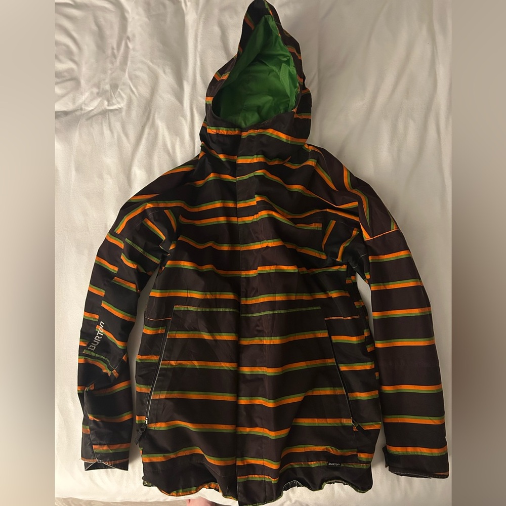 BURTON Dry Ride Striped Hooded snowboard Jacket